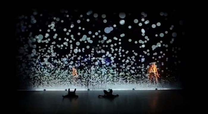 Dance show with Interactive Digital Projection