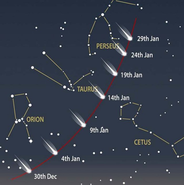 Comet Lovejoy  map(4)