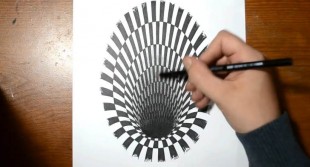 How to draw a Hole - Anamorphic Illusion | WordlessTech
