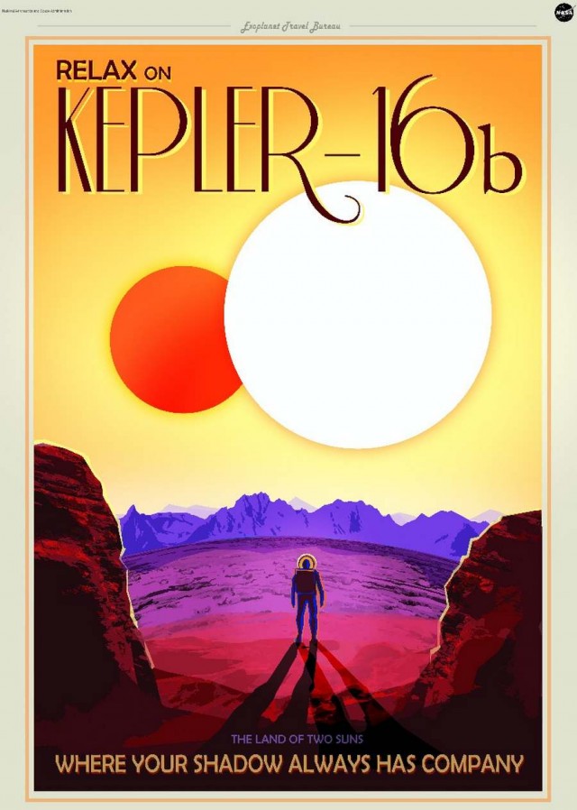 Relax on Kepler-16b - Where your shadow always has company