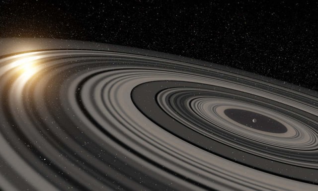 Exoplanet with enormous Ring System