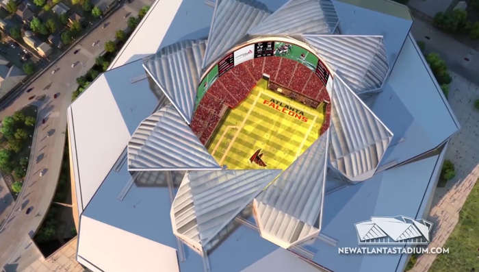 Roof of Atlanta's Bonkers new Stadium