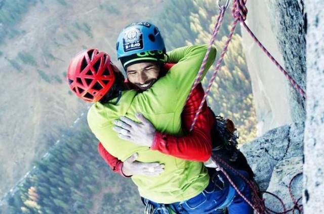 Kevin Jorgesen and Tommy Caldwell at Yosemite’s El Capitan