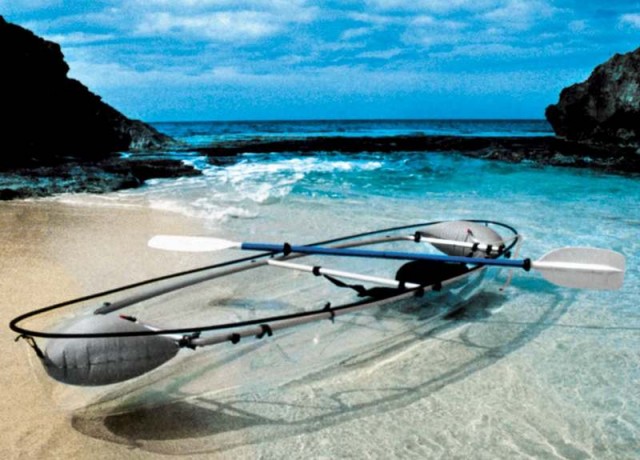 Transparent canoe-kayak