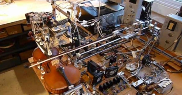 Robot that plays a Violin
