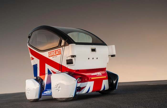 Britain's Lutz Driverless car