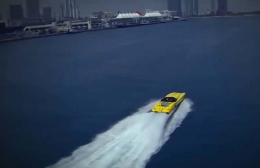 Catamaran Speedboat inspired by the owner's Lamborghini ...