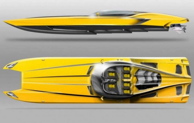 Catamaran Lamborghini Speedboat (2)