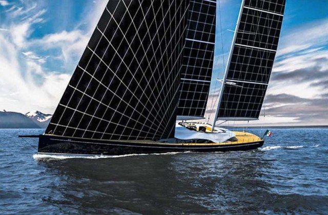 Solar powered Sailing Yacht