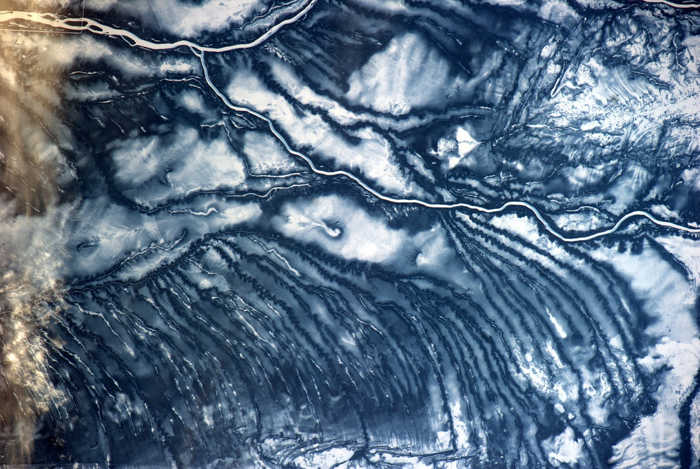 Icy landscape in northern Canada