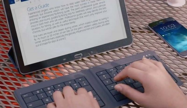 Microsoft's universal foldable slim keyboard