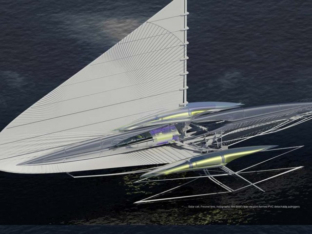 Fresnel Hydrofoil Trimaran (3)