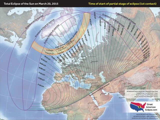 The Equinox Total Solar Eclipse on March 20th map