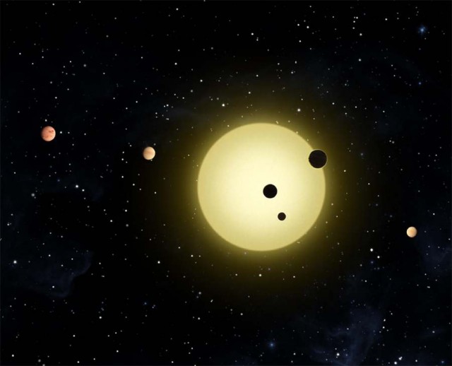 Kepler-11, a star system crammed with 6 exoplanets