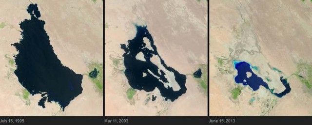 Lake shrinkage, Iraq