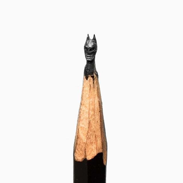 Tiny sculptures on the top of Graphite pencils (1)