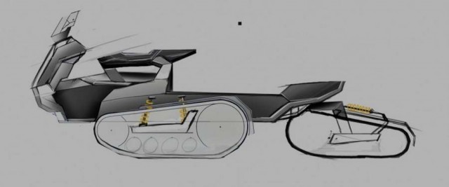 Ardenner three-track snowmobile (4)