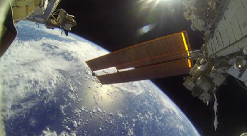 spacewalk GoPro footage