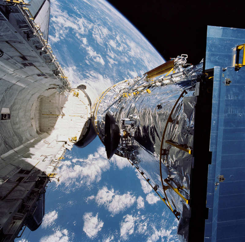 Hubble Space Telescope on April 25, 1990