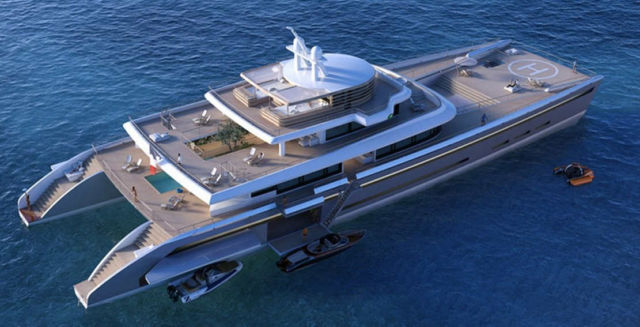 Catamaran mega yacht (1)