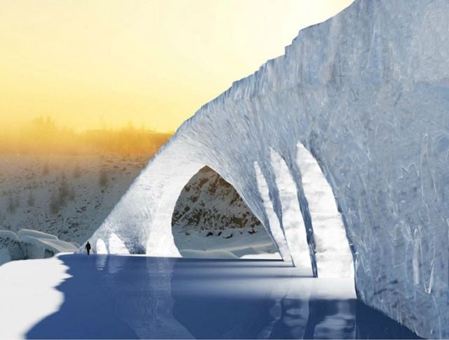 50-meter-long Ice bridge (2)