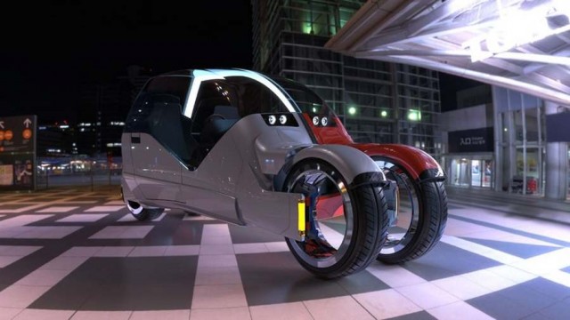 Concept car splits in two motorcycles 