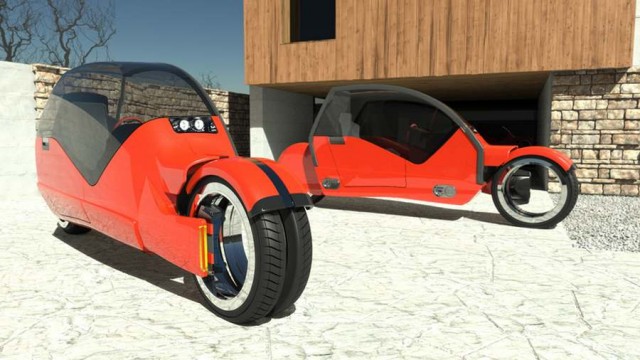 Concept car splits in two motorcycles (3)