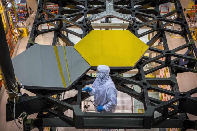 Webb Space Telescope test primary mirror segments