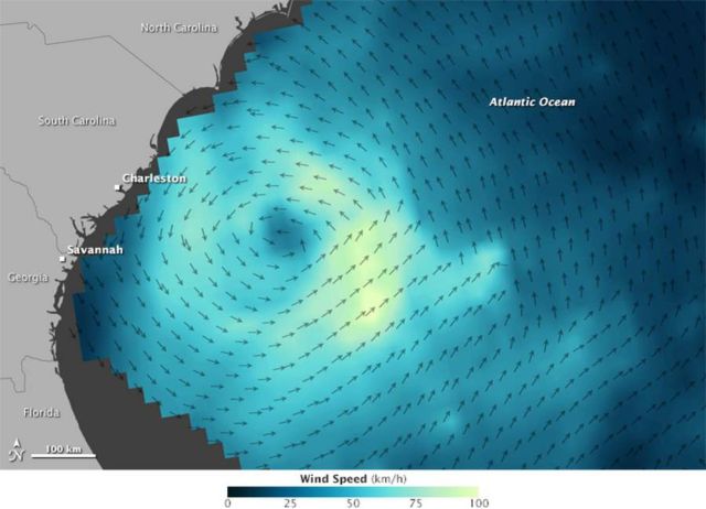 Winds of Tropical Storm Ana