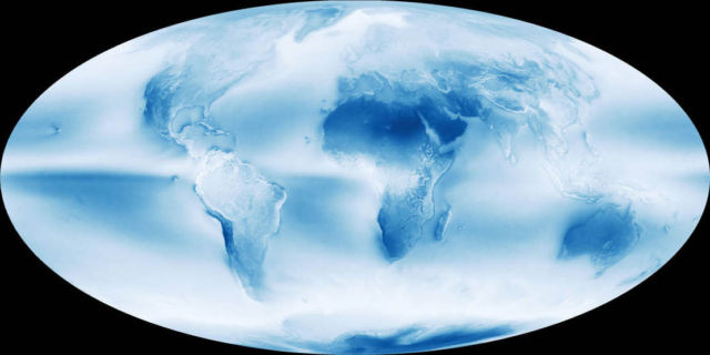 Cloudy Earth global map (