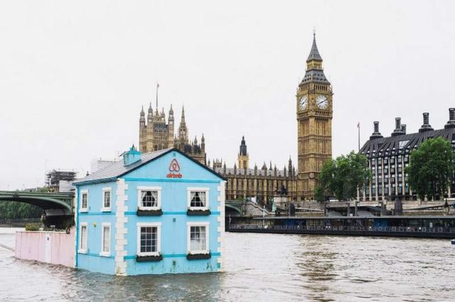 Floating House on the River Thames