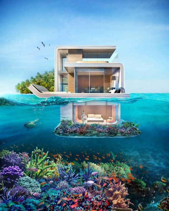 Floating Seahorse villa in Dubai (6)