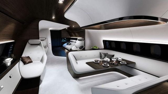 VIP aircraft cabin by Mercedes and Lufthansa (5)