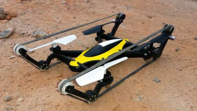 World first Tank-Quadcopter 