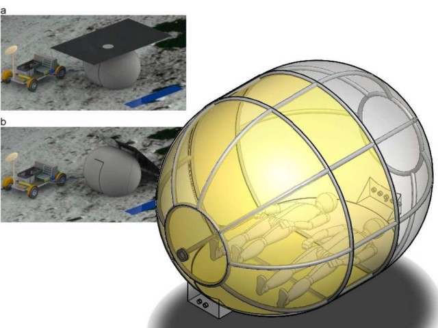 Inflatable Tent for the moon