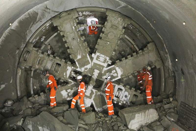 Crossrail tunneling construction project