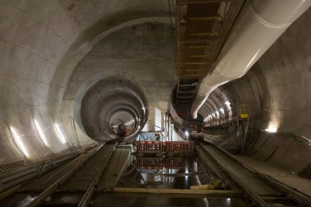 Crossrail tunneling construction project 2