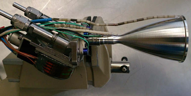 3D printed spacecraft platinum thruster chamber