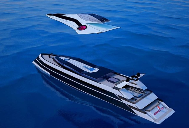 Monaco 2050 hybrid yacht