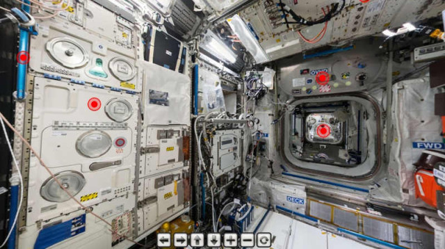 ISS panoramic interactive tour 