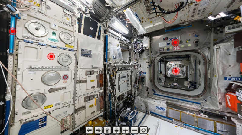 ISS panoramic interactive tour