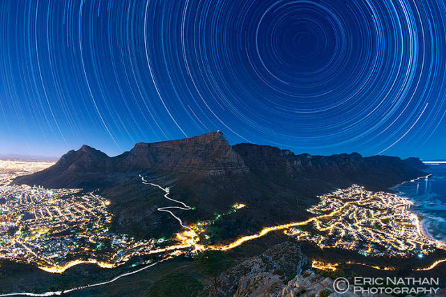 Star Trails above Cape Town