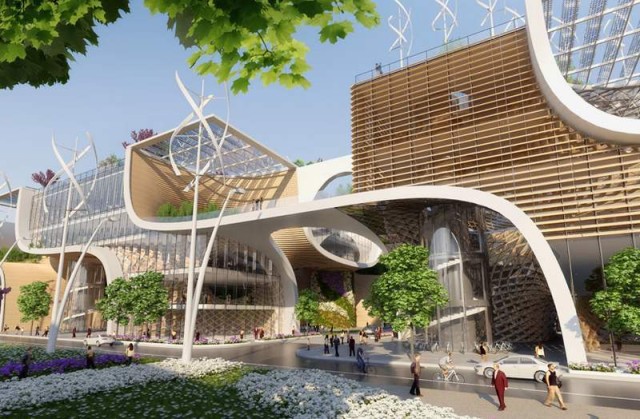 Wooden Orchids Shopping Mall by Vincent Callebaut (8)