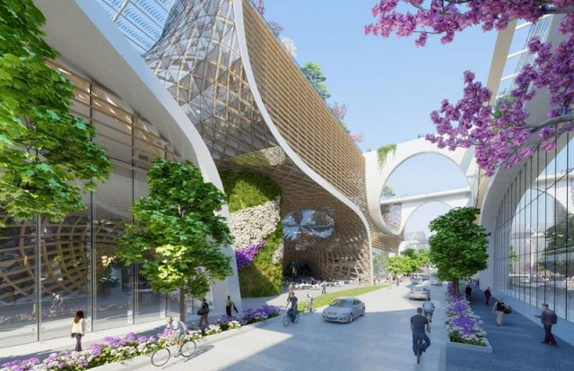 Wooden Orchids Shopping Mall by Vincent Callebaut (7)