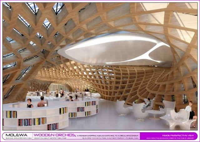 Wooden Orchids Shopping Mall by Vincent Callebaut (6)