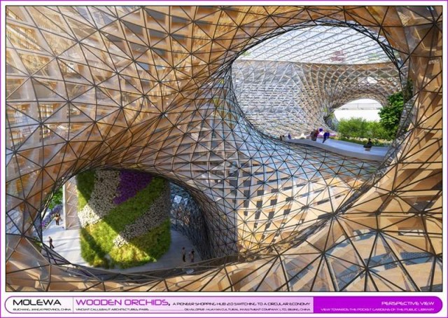 Wooden Orchids Shopping Mall by Vincent Callebaut (5)