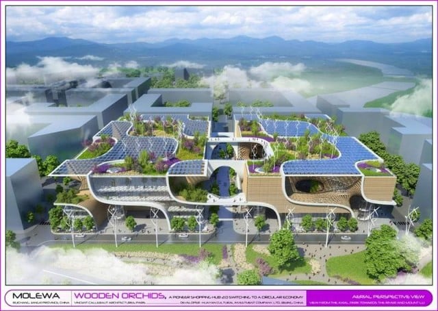 Wooden Orchids Shopping Mall by Vincent Callebaut (4)