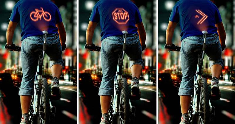 cyclee- Sign Projector concept for bike riders (4)
