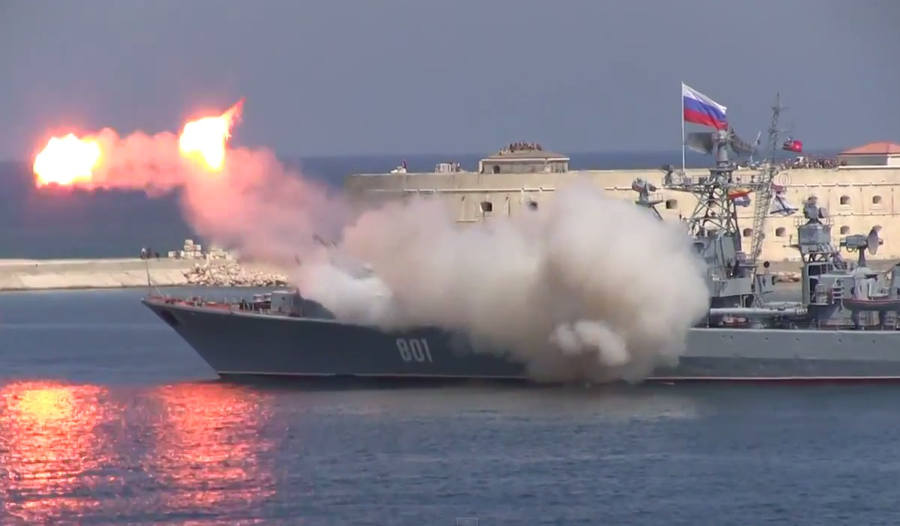 Russian Navy Missile Explode in a demonstration
