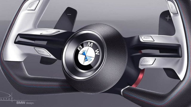 BMW futuristic steering wheel